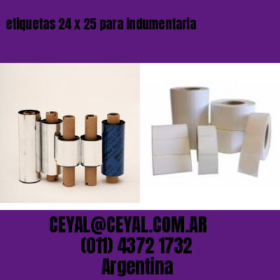 etiquetas 24 x 25 para indumentaria