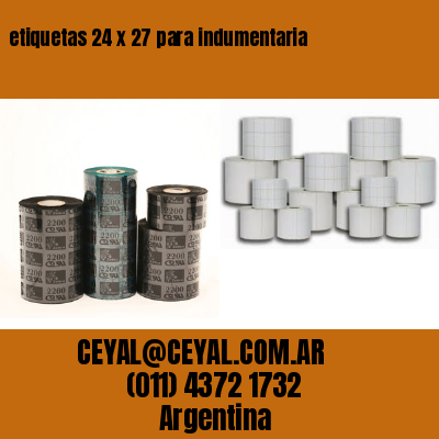 etiquetas 24 x 27 para indumentaria