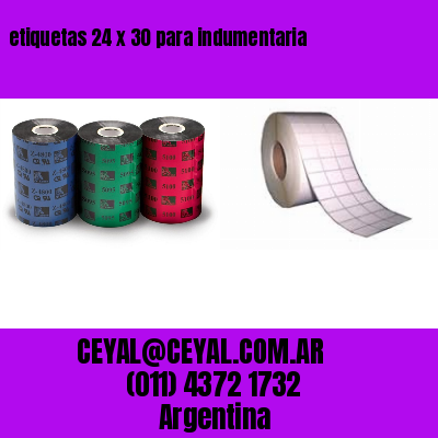 etiquetas 24 x 30 para indumentaria