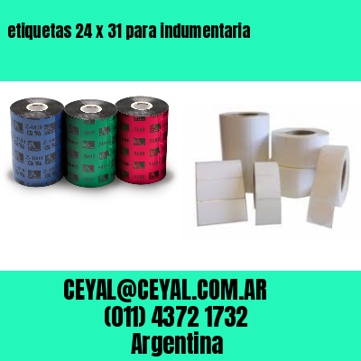 etiquetas 24 x 31 para indumentaria