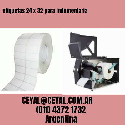 etiquetas 24 x 32 para indumentaria