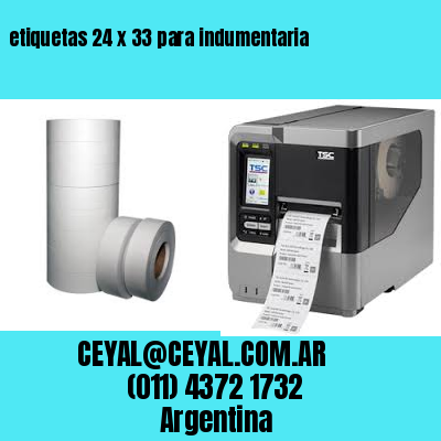 etiquetas 24 x 33 para indumentaria