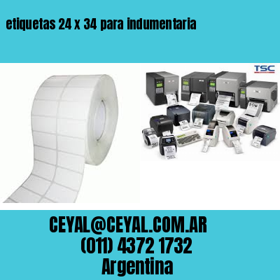 etiquetas 24 x 34 para indumentaria