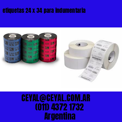 etiquetas 24 x 34 para indumentaria