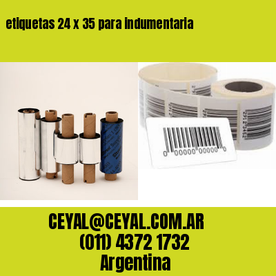etiquetas 24 x 35 para indumentaria