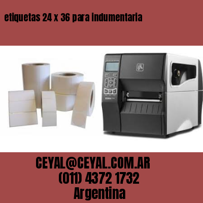 etiquetas 24 x 36 para indumentaria