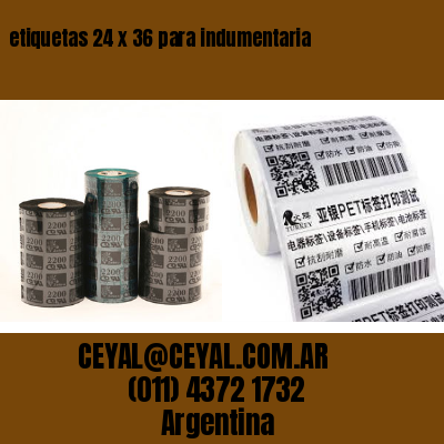 etiquetas 24 x 36 para indumentaria