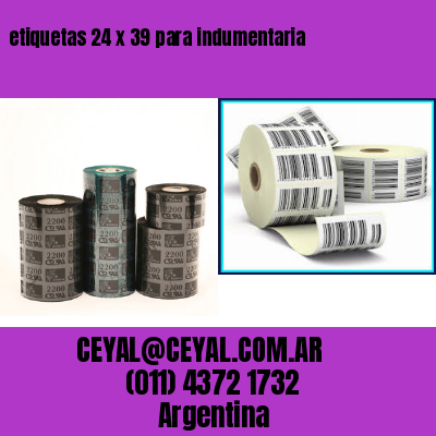 etiquetas 24 x 39 para indumentaria