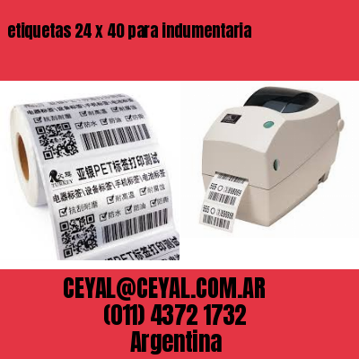 etiquetas 24 x 40 para indumentaria