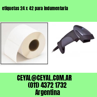 etiquetas 24 x 42 para indumentaria