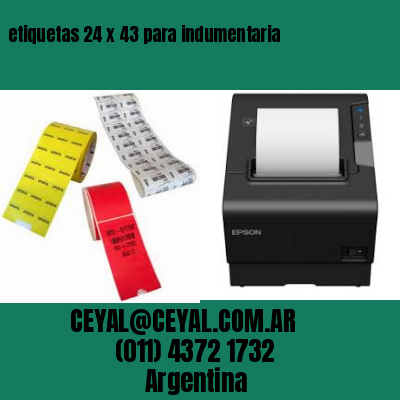 etiquetas 24 x 43 para indumentaria