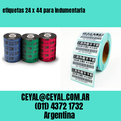 etiquetas 24 x 44 para indumentaria
