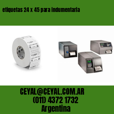 etiquetas 24 x 45 para indumentaria