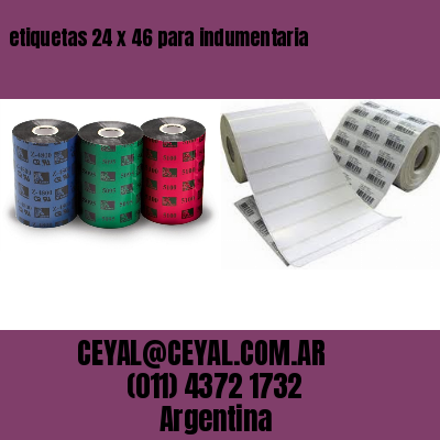 etiquetas 24 x 46 para indumentaria