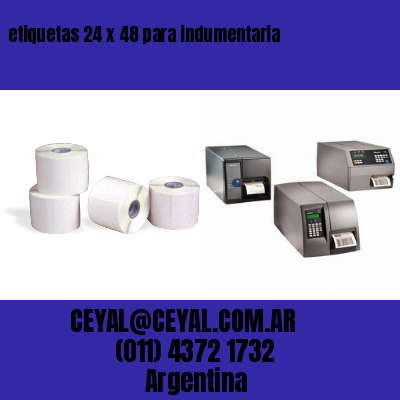 etiquetas 24 x 48 para indumentaria