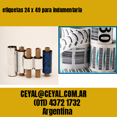 etiquetas 24 x 49 para indumentaria