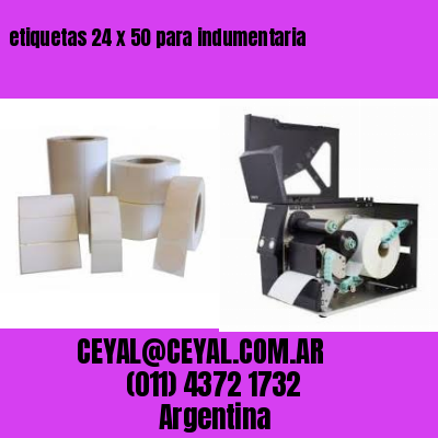 etiquetas 24 x 50 para indumentaria
