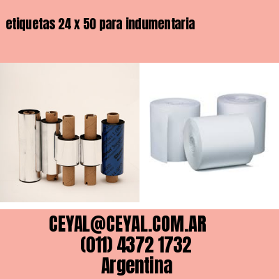 etiquetas 24 x 50 para indumentaria