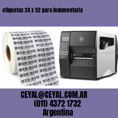 etiquetas 24 x 52 para indumentaria