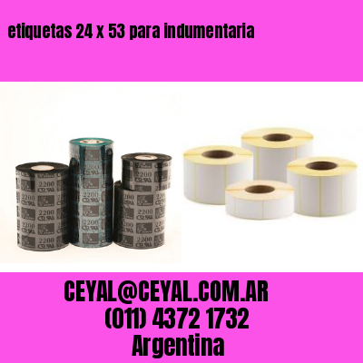 etiquetas 24 x 53 para indumentaria