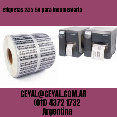 etiquetas 24 x 54 para indumentaria