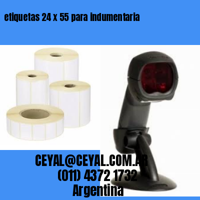 etiquetas 24 x 55 para indumentaria