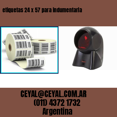 etiquetas 24 x 57 para indumentaria