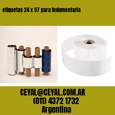 etiquetas 24 x 57 para indumentaria