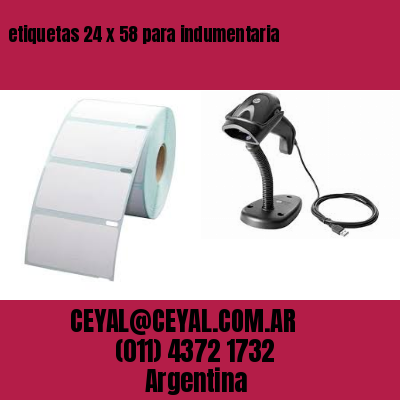 etiquetas 24 x 58 para indumentaria