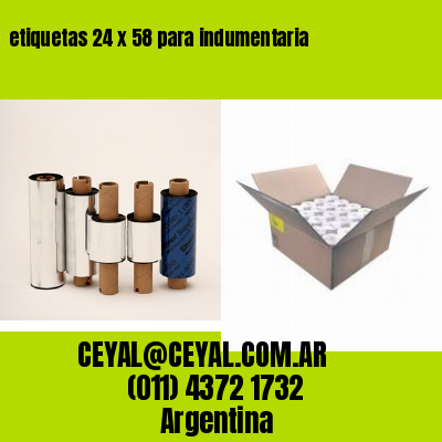 etiquetas 24 x 58 para indumentaria