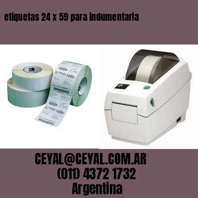 etiquetas 24 x 59 para indumentaria