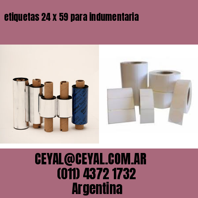 etiquetas 24 x 59 para indumentaria