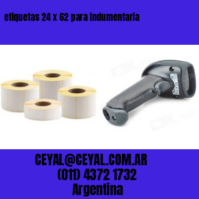 etiquetas 24 x 62 para indumentaria