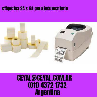 etiquetas 24 x 63 para indumentaria