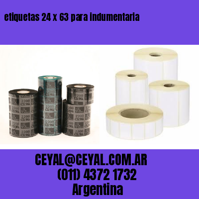 etiquetas 24 x 63 para indumentaria