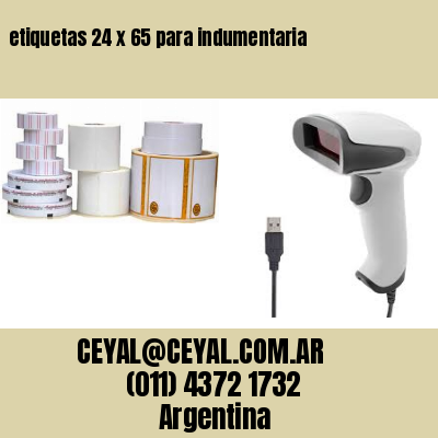 etiquetas 24 x 65 para indumentaria