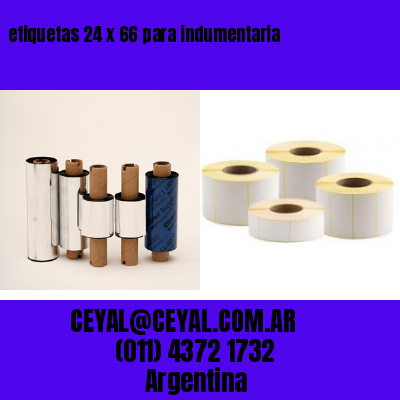 etiquetas 24 x 66 para indumentaria
