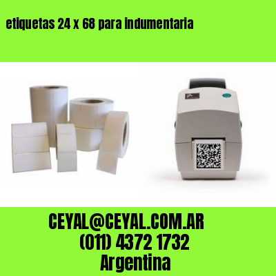 etiquetas 24 x 68 para indumentaria