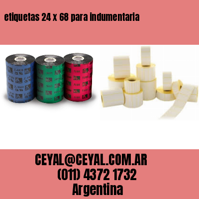 etiquetas 24 x 68 para indumentaria