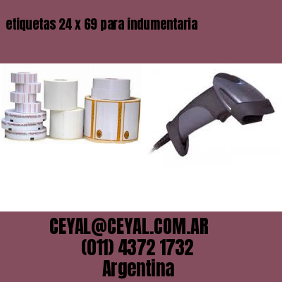 etiquetas 24 x 69 para indumentaria
