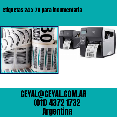 etiquetas 24 x 70 para indumentaria