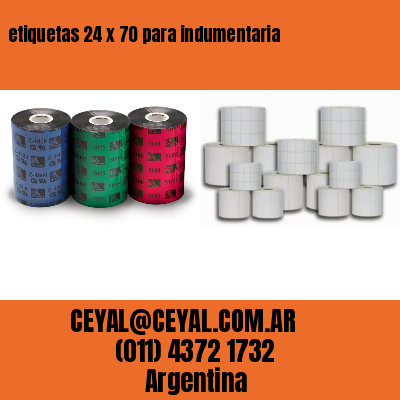 etiquetas 24 x 70 para indumentaria