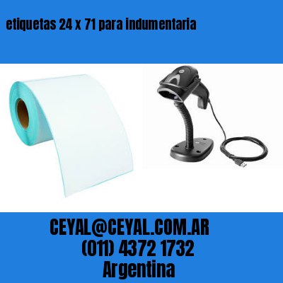etiquetas 24 x 71 para indumentaria
