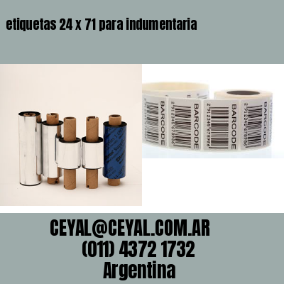 etiquetas 24 x 71 para indumentaria