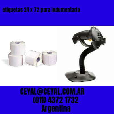 etiquetas 24 x 72 para indumentaria