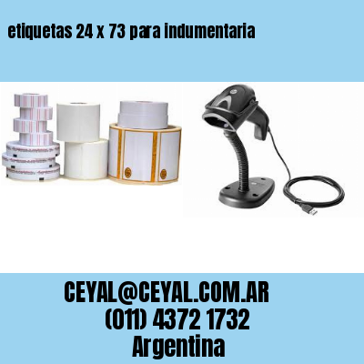 etiquetas 24 x 73 para indumentaria