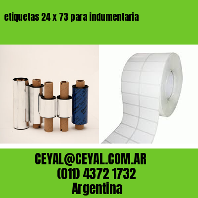 etiquetas 24 x 73 para indumentaria