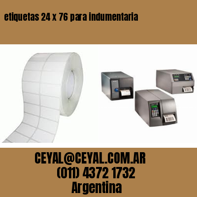 etiquetas 24 x 76 para indumentaria