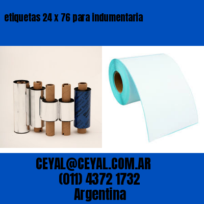 etiquetas 24 x 76 para indumentaria