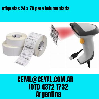 etiquetas 24 x 78 para indumentaria